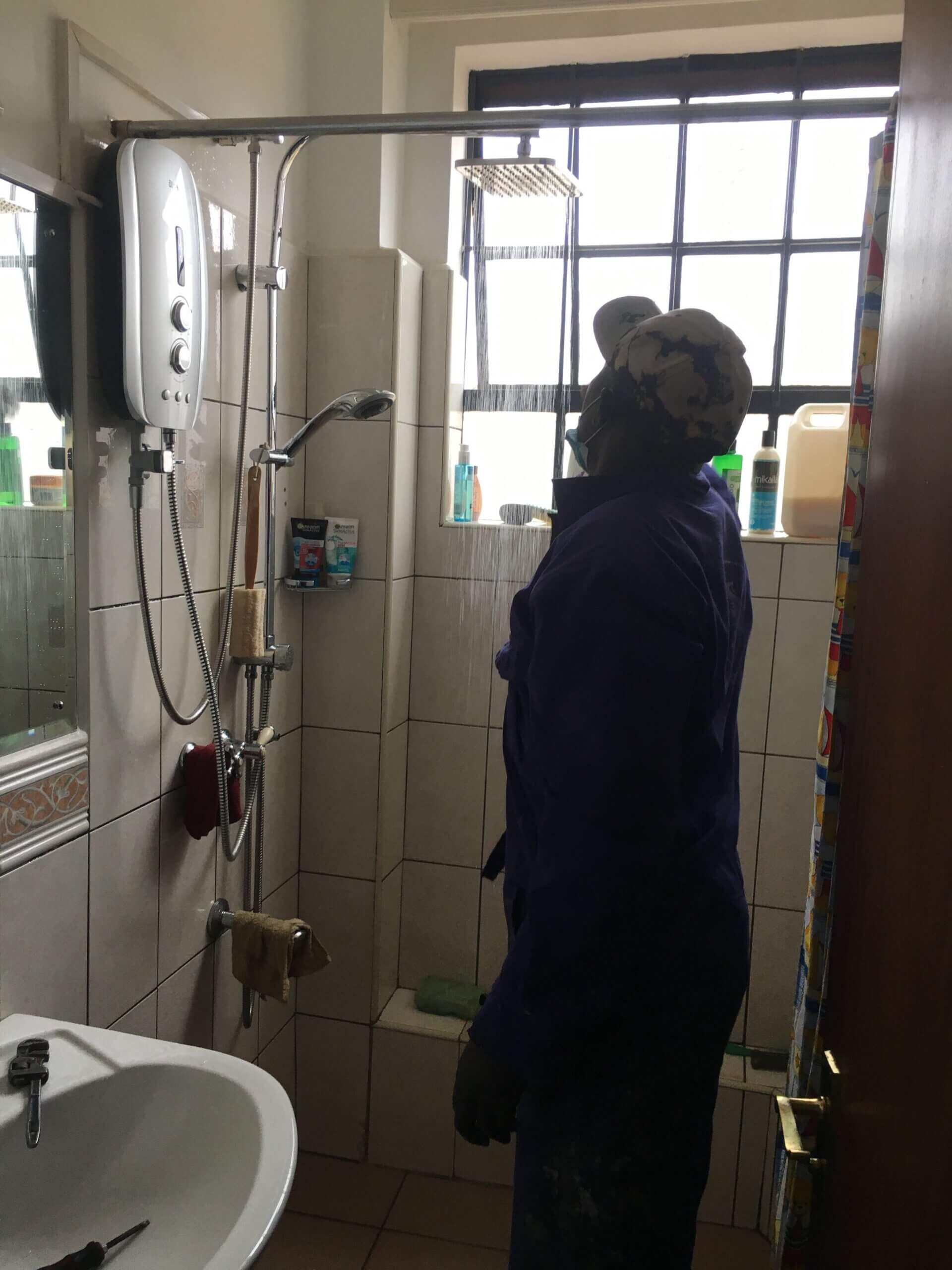 Instant shower maintenance service